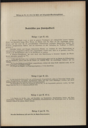 Post- und Telegraphen-Verordnungsblatt für das Verwaltungsgebiet des K.-K. Handelsministeriums 19100623 Seite: 7