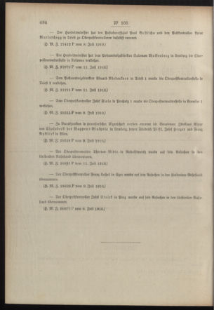 Post- und Telegraphen-Verordnungsblatt für das Verwaltungsgebiet des K.-K. Handelsministeriums 19100718 Seite: 2