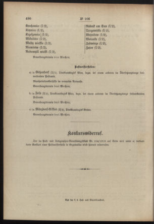 Post- und Telegraphen-Verordnungsblatt für das Verwaltungsgebiet des K.-K. Handelsministeriums 19100718 Seite: 8