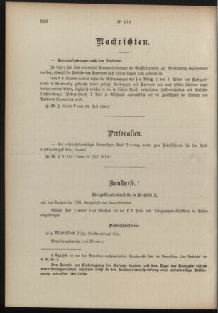 Post- und Telegraphen-Verordnungsblatt für das Verwaltungsgebiet des K.-K. Handelsministeriums 19100728 Seite: 2