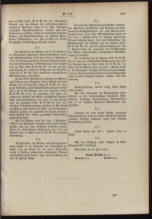 Post- und Telegraphen-Verordnungsblatt für das Verwaltungsgebiet des K.-K. Handelsministeriums 19100729 Seite: 3