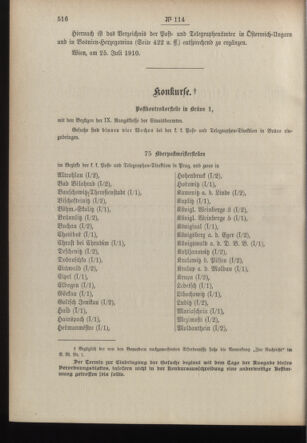 Post- und Telegraphen-Verordnungsblatt für das Verwaltungsgebiet des K.-K. Handelsministeriums 19100801 Seite: 2