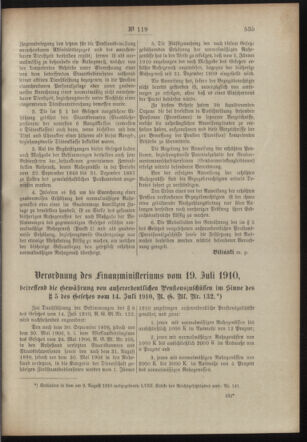 Post- und Telegraphen-Verordnungsblatt für das Verwaltungsgebiet des K.-K. Handelsministeriums 19100810 Seite: 3