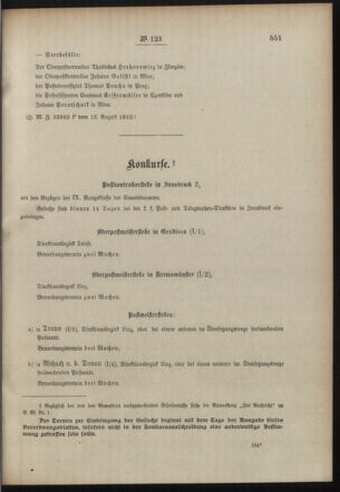 Post- und Telegraphen-Verordnungsblatt für das Verwaltungsgebiet des K.-K. Handelsministeriums 19100818 Seite: 3