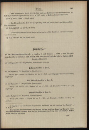 Post- und Telegraphen-Verordnungsblatt für das Verwaltungsgebiet des K.-K. Handelsministeriums 19100825 Seite: 3