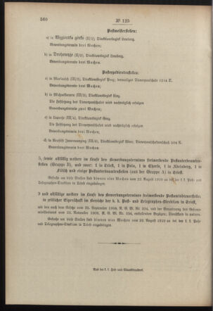 Post- und Telegraphen-Verordnungsblatt für das Verwaltungsgebiet des K.-K. Handelsministeriums 19100825 Seite: 4