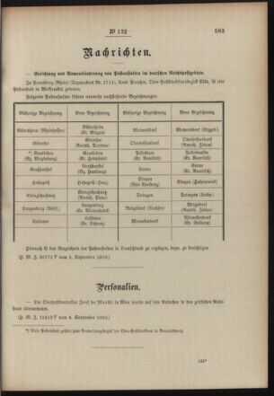 Post- und Telegraphen-Verordnungsblatt für das Verwaltungsgebiet des K.-K. Handelsministeriums 19100913 Seite: 3