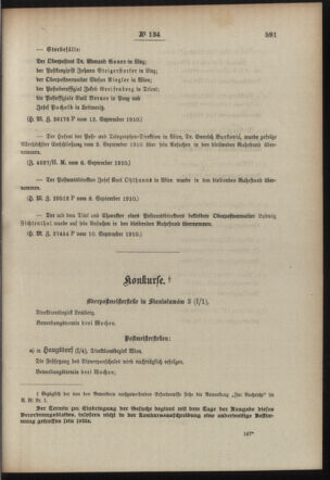 Post- und Telegraphen-Verordnungsblatt für das Verwaltungsgebiet des K.-K. Handelsministeriums 19100917 Seite: 3