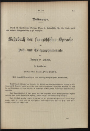 Post- und Telegraphen-Verordnungsblatt für das Verwaltungsgebiet des K.-K. Handelsministeriums 19101001 Seite: 3