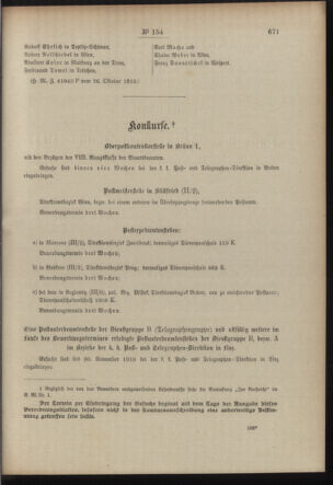 Post- und Telegraphen-Verordnungsblatt für das Verwaltungsgebiet des K.-K. Handelsministeriums 19101107 Seite: 3