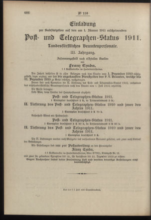 Post- und Telegraphen-Verordnungsblatt für das Verwaltungsgebiet des K.-K. Handelsministeriums 19101114 Seite: 4