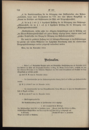 Post- und Telegraphen-Verordnungsblatt für das Verwaltungsgebiet des K.-K. Handelsministeriums 19101130 Seite: 2