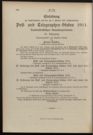 Post- und Telegraphen-Verordnungsblatt für das Verwaltungsgebiet des K.-K. Handelsministeriums 19101207 Seite: 4