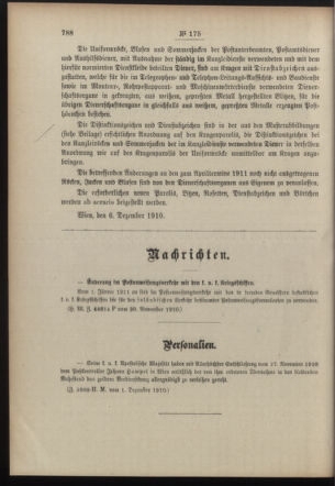 Post- und Telegraphen-Verordnungsblatt für das Verwaltungsgebiet des K.-K. Handelsministeriums 19101213 Seite: 2