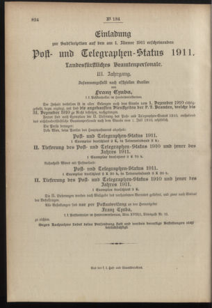 Post- und Telegraphen-Verordnungsblatt für das Verwaltungsgebiet des K.-K. Handelsministeriums 19101229 Seite: 4