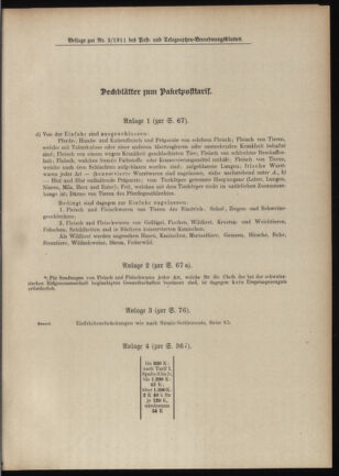 Post- und Telegraphen-Verordnungsblatt für das Verwaltungsgebiet des K.-K. Handelsministeriums 19110104 Seite: 3