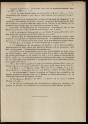 Post- und Telegraphen-Verordnungsblatt für das Verwaltungsgebiet des K.-K. Handelsministeriums 19110111 Seite: 15