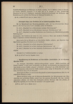 Post- und Telegraphen-Verordnungsblatt für das Verwaltungsgebiet des K.-K. Handelsministeriums 19110119 Seite: 2