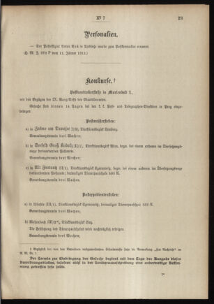 Post- und Telegraphen-Verordnungsblatt für das Verwaltungsgebiet des K.-K. Handelsministeriums 19110119 Seite: 3