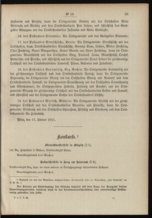 Post- und Telegraphen-Verordnungsblatt für das Verwaltungsgebiet des K.-K. Handelsministeriums 19110125 Seite: 5