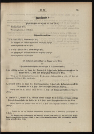 Post- und Telegraphen-Verordnungsblatt für das Verwaltungsgebiet des K.-K. Handelsministeriums 19110127 Seite: 3