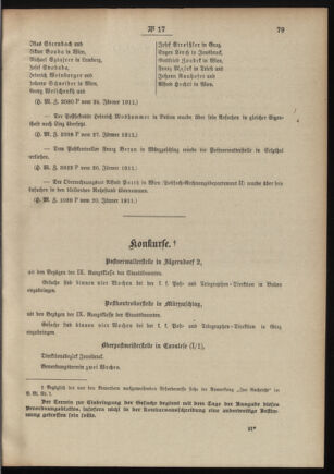 Post- und Telegraphen-Verordnungsblatt für das Verwaltungsgebiet des K.-K. Handelsministeriums 19110208 Seite: 3