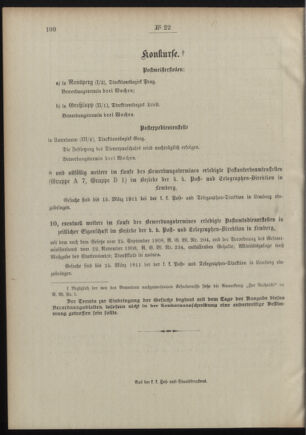 Post- und Telegraphen-Verordnungsblatt für das Verwaltungsgebiet des K.-K. Handelsministeriums 19110218 Seite: 4