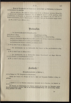 Post- und Telegraphen-Verordnungsblatt für das Verwaltungsgebiet des K.-K. Handelsministeriums 19110222 Seite: 3