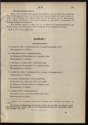 Post- und Telegraphen-Verordnungsblatt für das Verwaltungsgebiet des K.-K. Handelsministeriums 19110306 Seite: 3