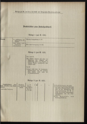 Post- und Telegraphen-Verordnungsblatt für das Verwaltungsgebiet des K.-K. Handelsministeriums 19110307 Seite: 3