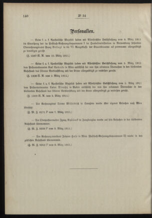 Post- und Telegraphen-Verordnungsblatt für das Verwaltungsgebiet des K.-K. Handelsministeriums 19110317 Seite: 2