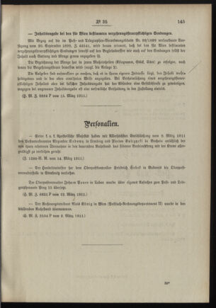 Post- und Telegraphen-Verordnungsblatt für das Verwaltungsgebiet des K.-K. Handelsministeriums 19110318 Seite: 3