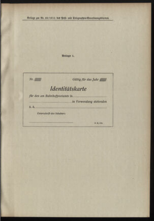 Post- und Telegraphen-Verordnungsblatt für das Verwaltungsgebiet des K.-K. Handelsministeriums 19110318 Seite: 5