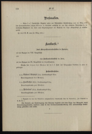 Post- und Telegraphen-Verordnungsblatt für das Verwaltungsgebiet des K.-K. Handelsministeriums 19110328 Seite: 2