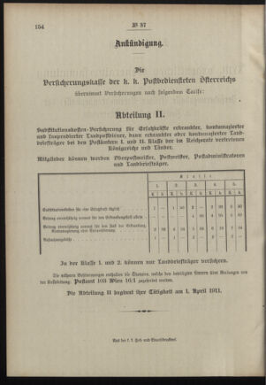 Post- und Telegraphen-Verordnungsblatt für das Verwaltungsgebiet des K.-K. Handelsministeriums 19110328 Seite: 4