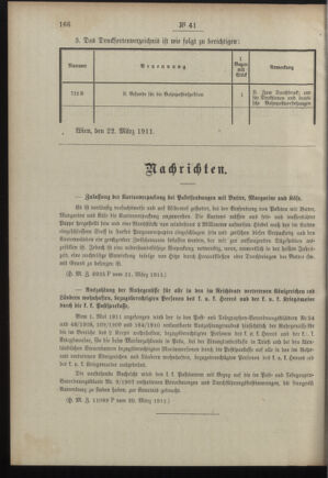 Post- und Telegraphen-Verordnungsblatt für das Verwaltungsgebiet des K.-K. Handelsministeriums 19110403 Seite: 2