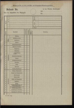 Post- und Telegraphen-Verordnungsblatt für das Verwaltungsgebiet des K.-K. Handelsministeriums 19110403 Seite: 5