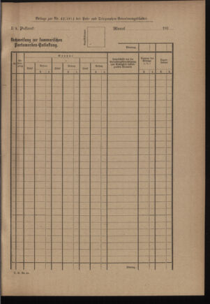 Post- und Telegraphen-Verordnungsblatt für das Verwaltungsgebiet des K.-K. Handelsministeriums 19110405 Seite: 5