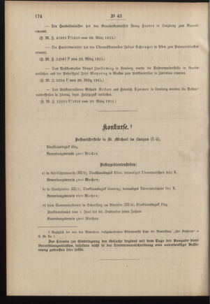 Post- und Telegraphen-Verordnungsblatt für das Verwaltungsgebiet des K.-K. Handelsministeriums 19110407 Seite: 2