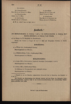 Post- und Telegraphen-Verordnungsblatt für das Verwaltungsgebiet des K.-K. Handelsministeriums 19110420 Seite: 4