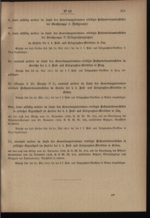 Post- und Telegraphen-Verordnungsblatt für das Verwaltungsgebiet des K.-K. Handelsministeriums 19110427 Seite: 3