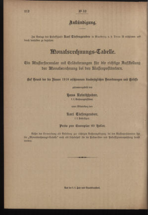 Post- und Telegraphen-Verordnungsblatt für das Verwaltungsgebiet des K.-K. Handelsministeriums 19110427 Seite: 4