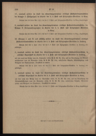 Post- und Telegraphen-Verordnungsblatt für das Verwaltungsgebiet des K.-K. Handelsministeriums 19110504 Seite: 4