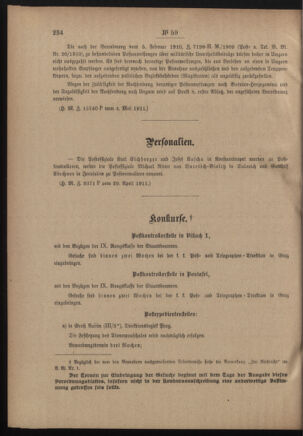 Post- und Telegraphen-Verordnungsblatt für das Verwaltungsgebiet des K.-K. Handelsministeriums 19110509 Seite: 2