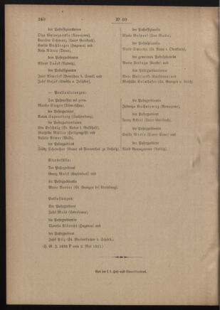 Post- und Telegraphen-Verordnungsblatt für das Verwaltungsgebiet des K.-K. Handelsministeriums 19110510 Seite: 4