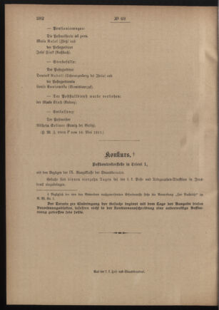 Post- und Telegraphen-Verordnungsblatt für das Verwaltungsgebiet des K.-K. Handelsministeriums 19110526 Seite: 4