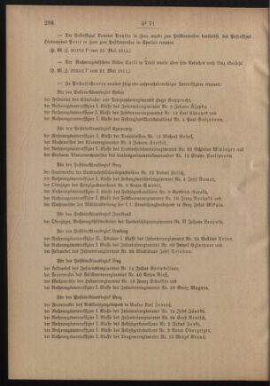 Post- und Telegraphen-Verordnungsblatt für das Verwaltungsgebiet des K.-K. Handelsministeriums 19110529 Seite: 2