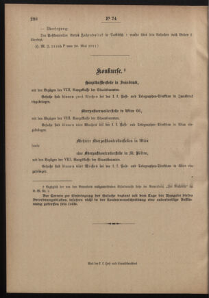 Post- und Telegraphen-Verordnungsblatt für das Verwaltungsgebiet des K.-K. Handelsministeriums 19110606 Seite: 2