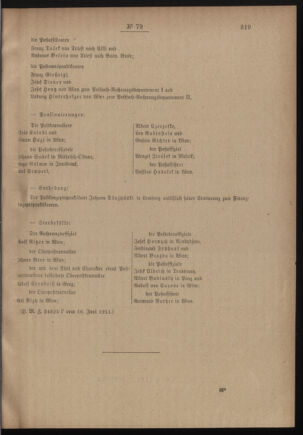 Post- und Telegraphen-Verordnungsblatt für das Verwaltungsgebiet des K.-K. Handelsministeriums 19110621 Seite: 3