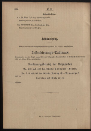 Post- und Telegraphen-Verordnungsblatt für das Verwaltungsgebiet des K.-K. Handelsministeriums 19110623 Seite: 4